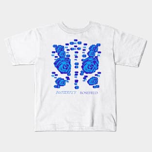 ROSE FIELD BUTTERFLY Kids T-Shirt